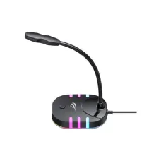Havit GK58B GAMENOTE RGB USB Microphone for PC, Mac, Laptop, etc with Adjustable Boom Arm